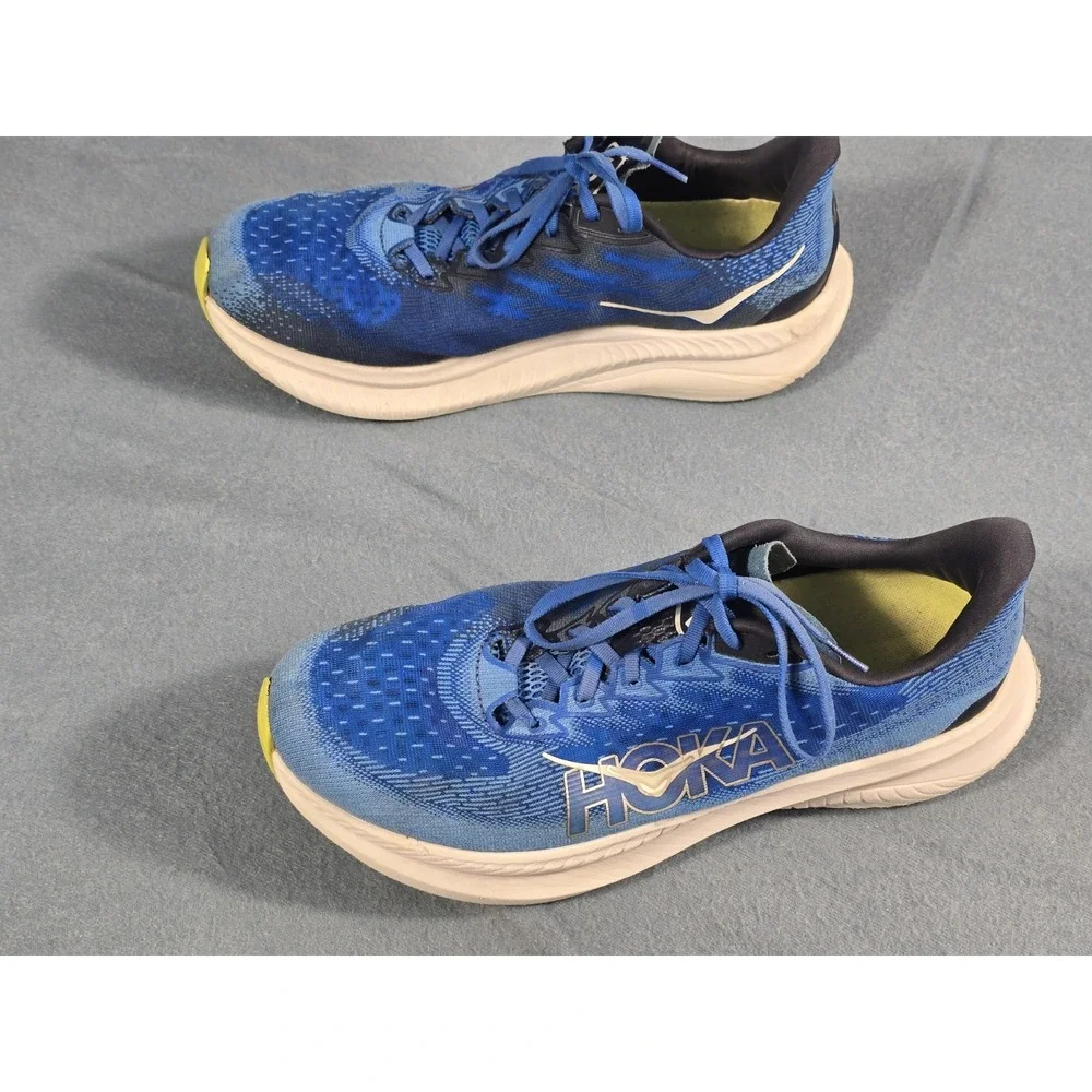 Hoka One One Men's Mach 6 Running Shoes Blue, Size 12.5